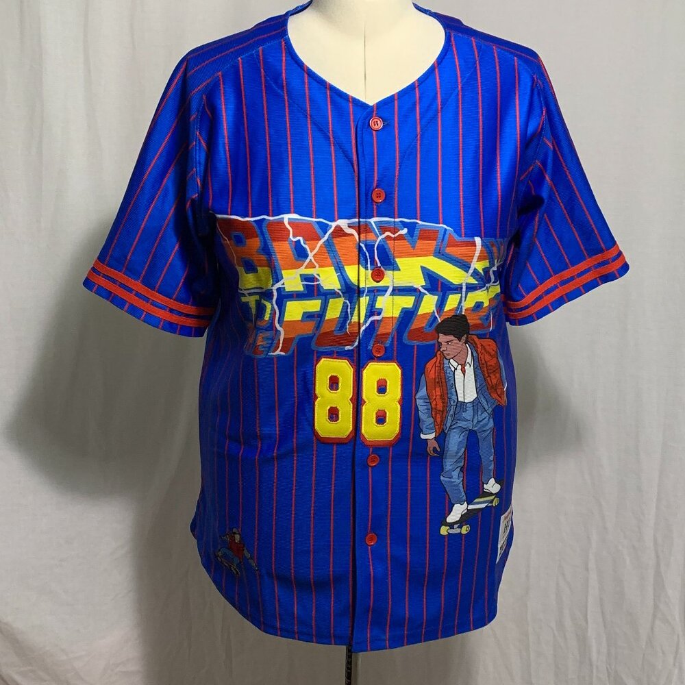 Headgear Classics Jersey Back To The Future Michael J Fox Marty McFly Mens XL